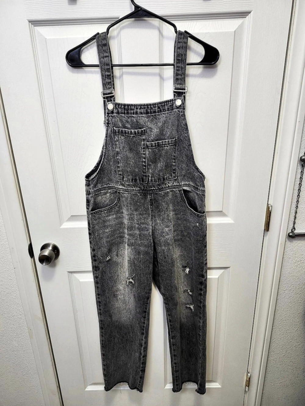 vinnie Denim Overalls Gray Size Medium